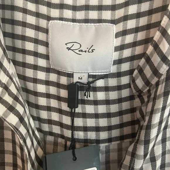 NWT Rails gingham button down blouse - Picture 2 of 4
